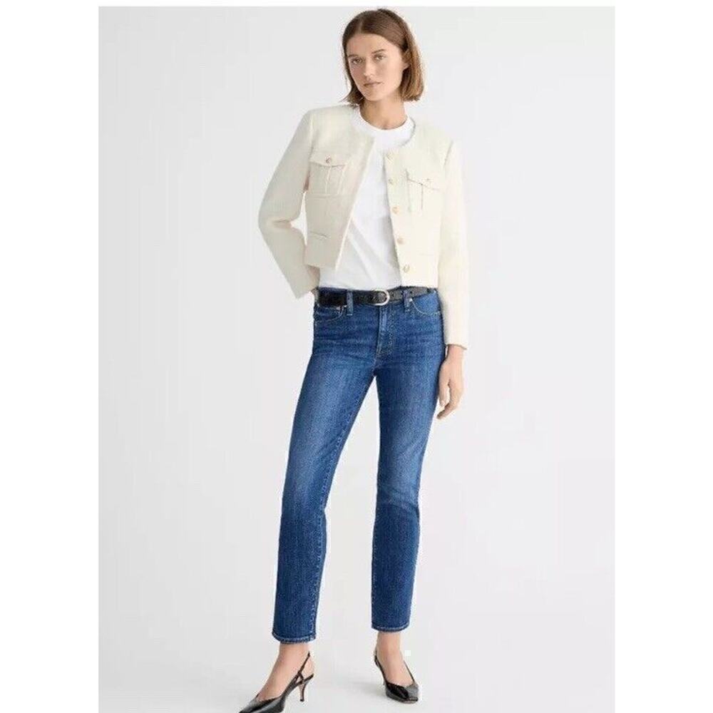 J.Crew Re-Imagined Women's Size 30 High Rise Classic Straight Leg Jeans Blue Eco